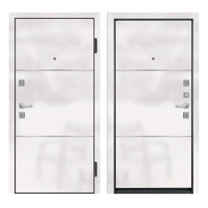 Входная дверь Ле-гран white gloss / white matte